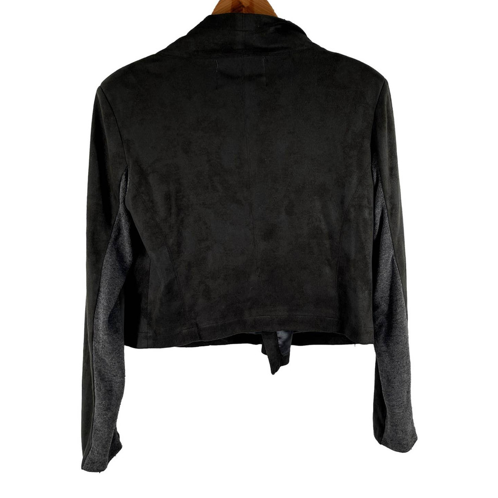 God Save LA Vegan Suede Moto Style Jacket Size Large EUC - Picture 5 of 7